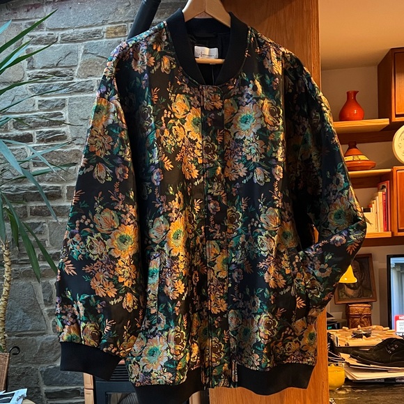 Anthropologie Black Floral Jacket - Picture 3 of 11